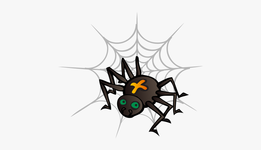 Spider Web Silhouette Halloween - Spider Webs Logo Png, Transparent Clipart