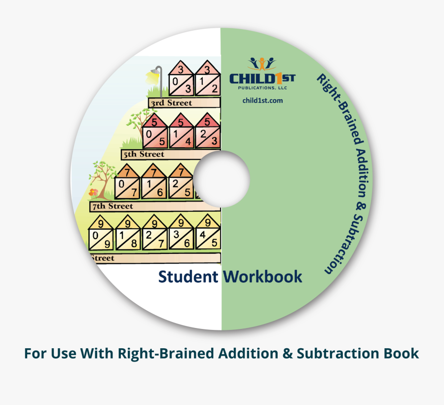 Right Brained Addition & Subtraction Student Workbook - Circle, Transparent Clipart