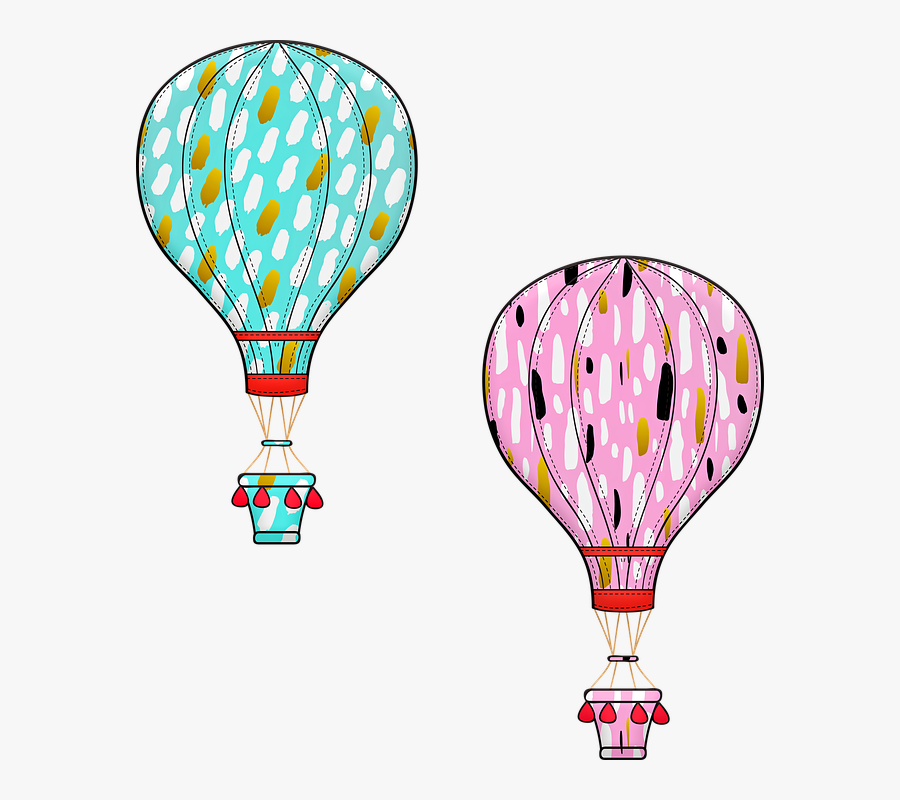 Hot Air Balloons, Mink And Pink, Balloon Riding - Hot Air Balloon, Transparent Clipart