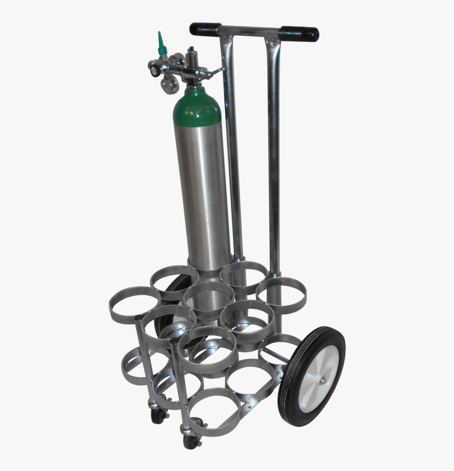 Oxygen E Cylinder Carts - Oxygen Tank, Transparent Clipart