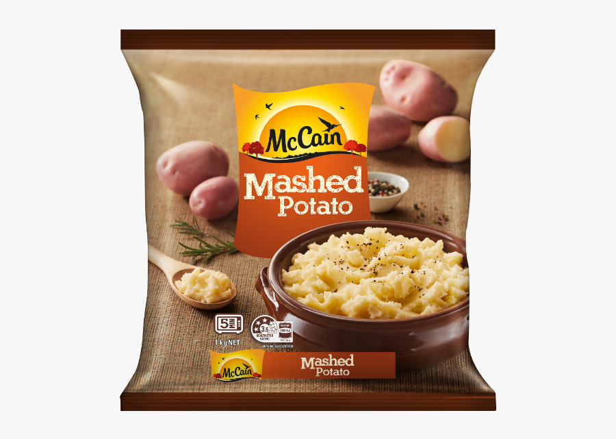 Frozen Food, Vegetables, Chips, Pizza, Fruit, Dinners - Mccain Frozen Mashed Potato, Transparent Clipart