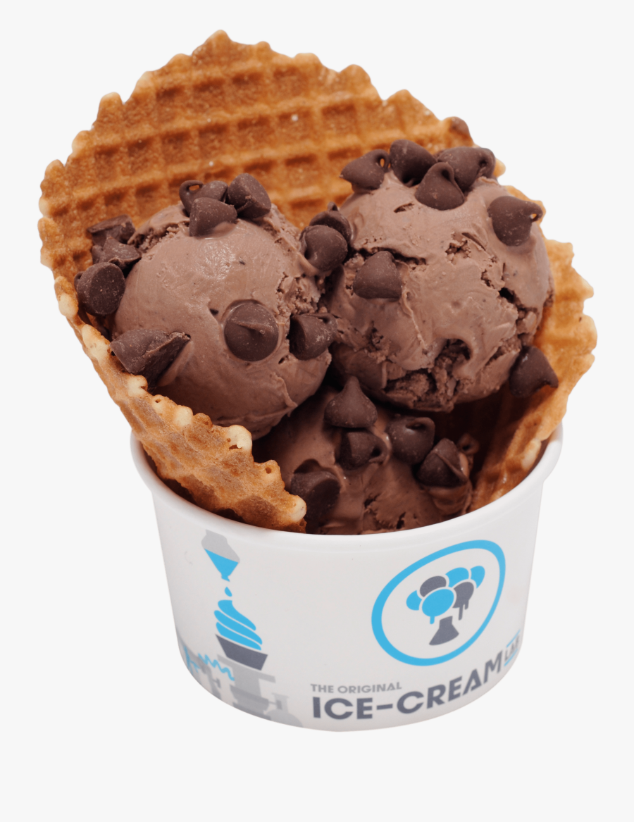 Chocolate Ice Cream - Chocolate Chip, Transparent Clipart