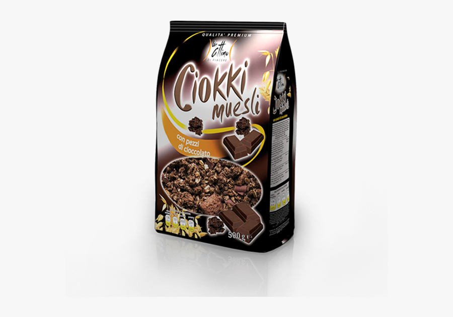 Un Attimo Muesli With Chocolate Chips - Chocolate, Transparent Clipart