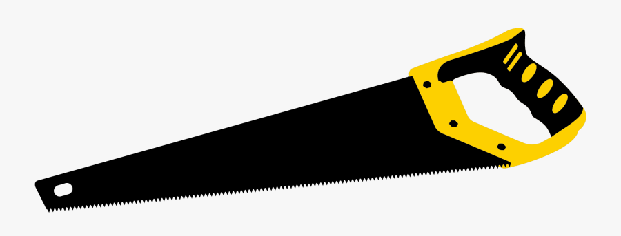 Hand Saw Tool - Hand Saw Vector Png, Transparent Clipart