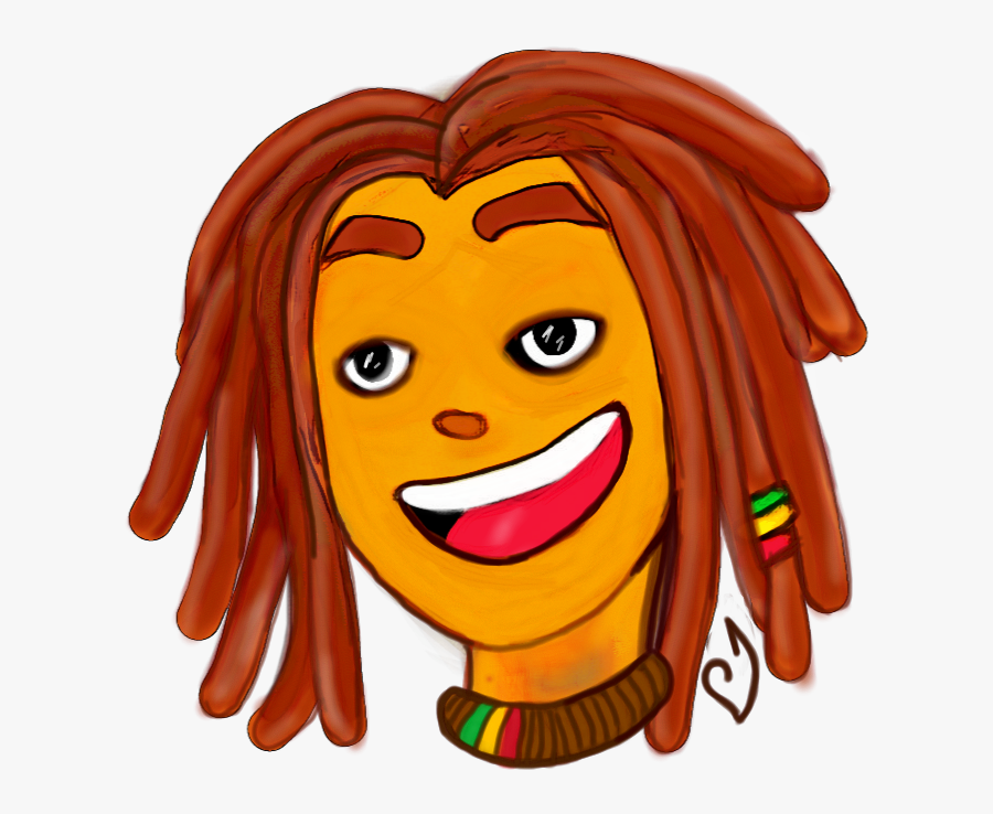 Rapper Cartoon With Dreads