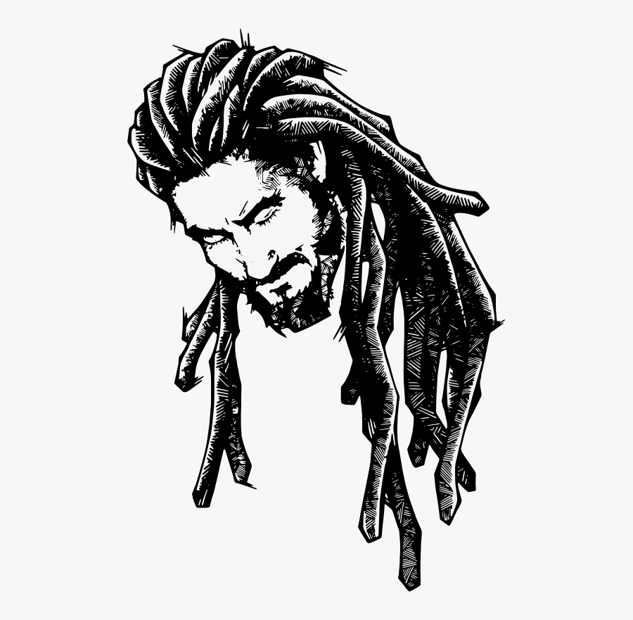 Free Download Dreadlocks Art Clipart Dreadlocks Drawing - Man With