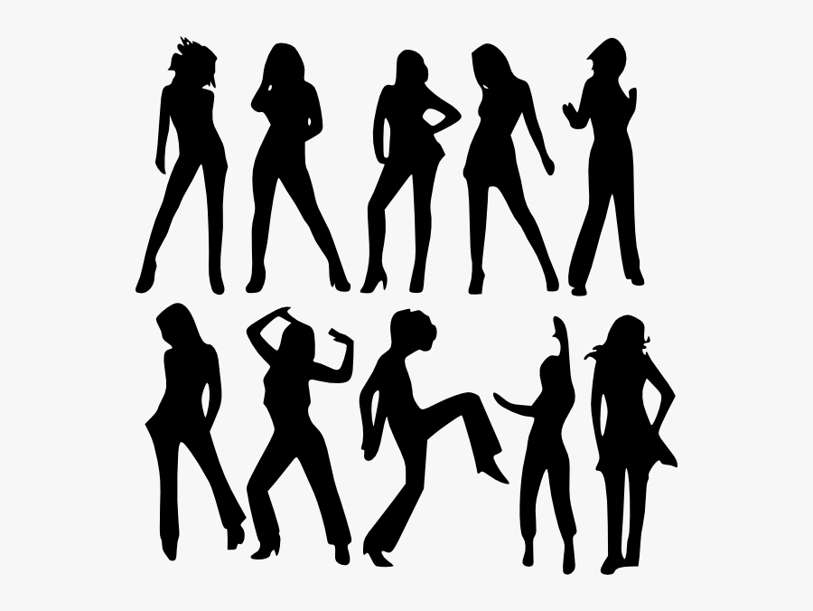 Silhouette Woman Clip Art - Silhouette Of Confident Woman, Transparent Clipart