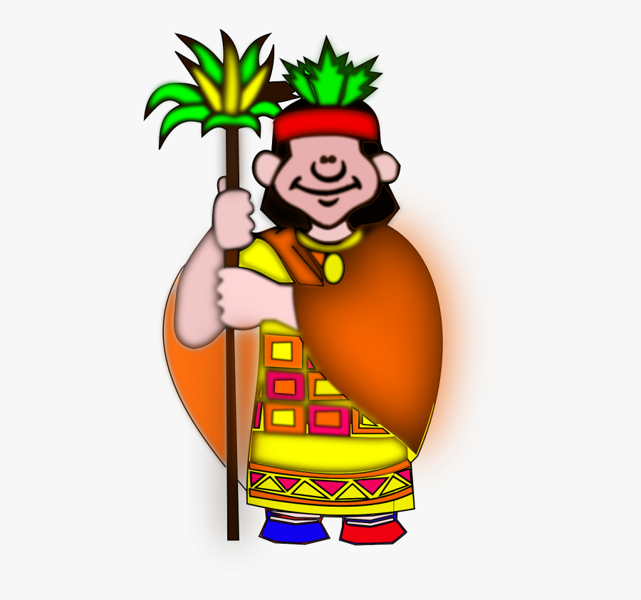 Aztec Maya Inca - Cartoon Mayan Man, Transparent Clipart