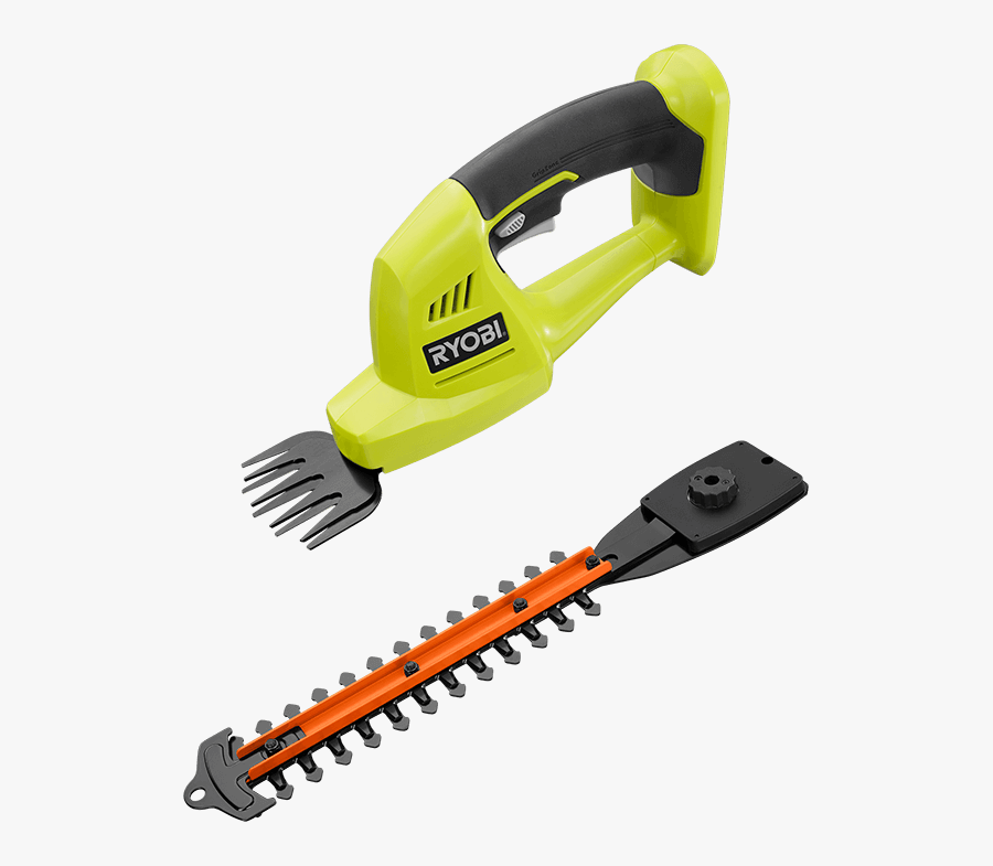 Ryobi Mini Hedge Trimmer, Transparent Clipart