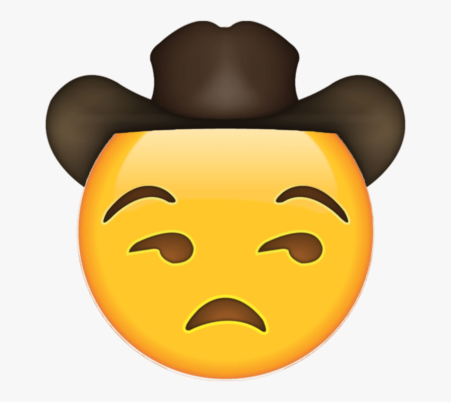 Transparent Facepalm Emoji Png - Sad Cowboy Emoji, Transparent Clipart