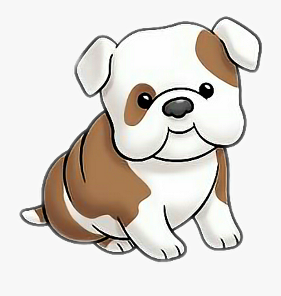 #dog #bulldog #puppy #cartoon - Cute Cartoon Dog Drawings, Transparent Clipart