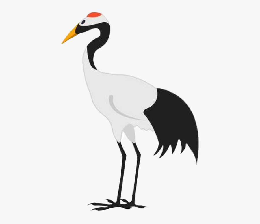 Red Crowned Crane Clipart , Transparent Cartoons - Crane Bird Cartoon, Transparent Clipart