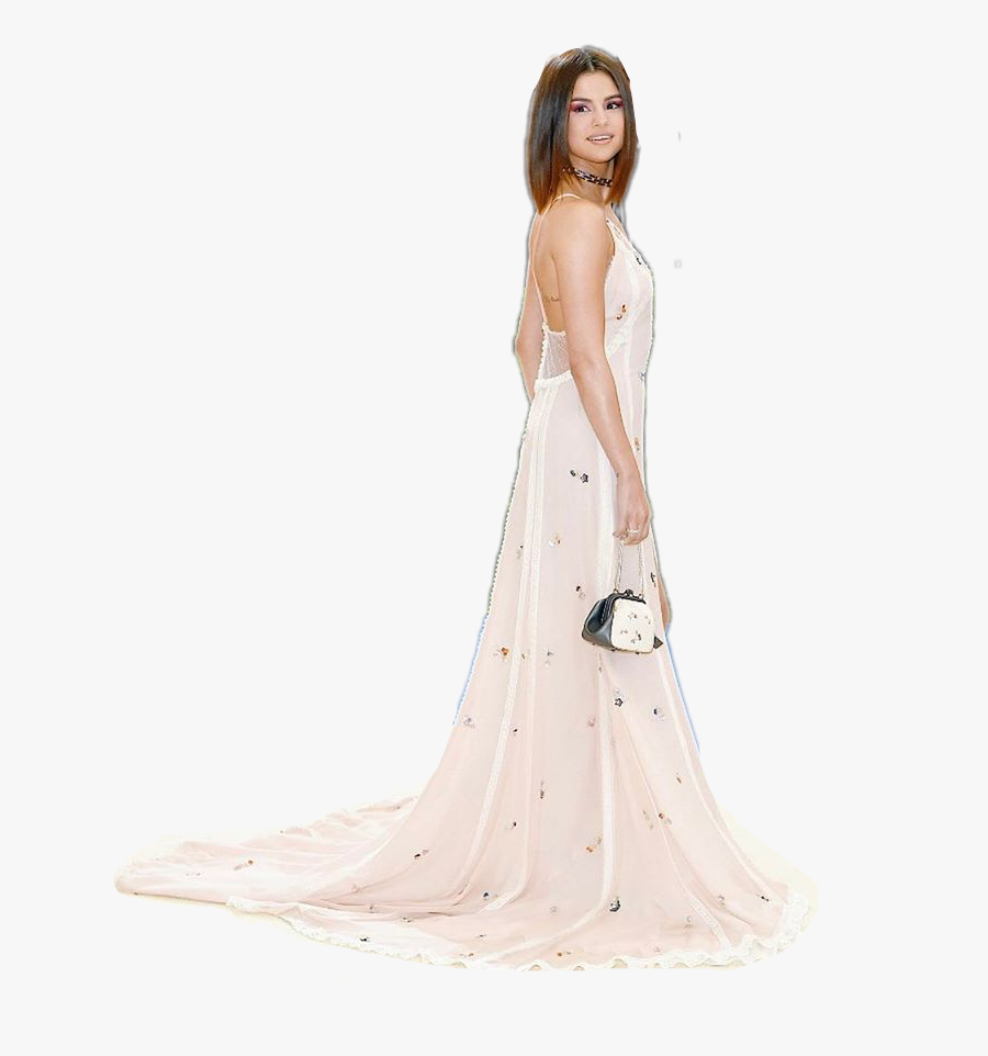 #selena Gomez #editing #aesthetic #girl #celebrity - Gown, Transparent Clipart