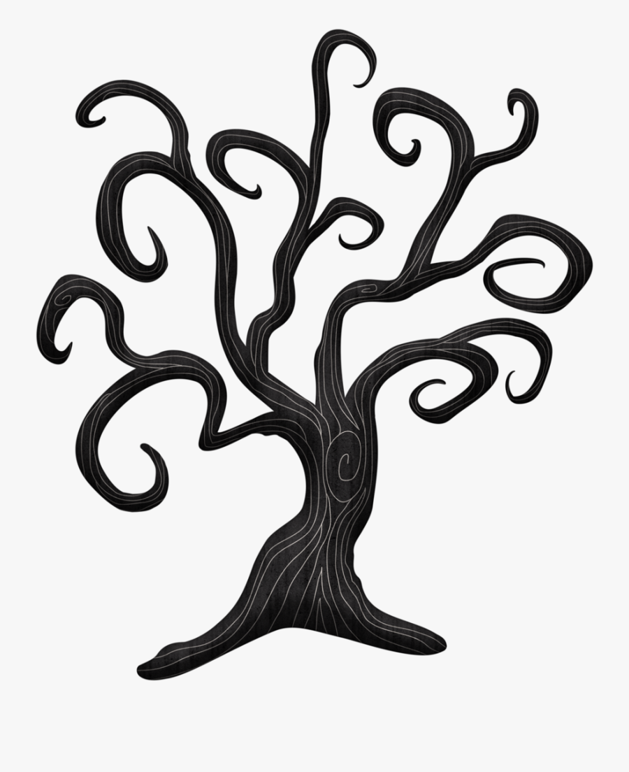 Clipart Trees Halloween - Illustration, Transparent Clipart