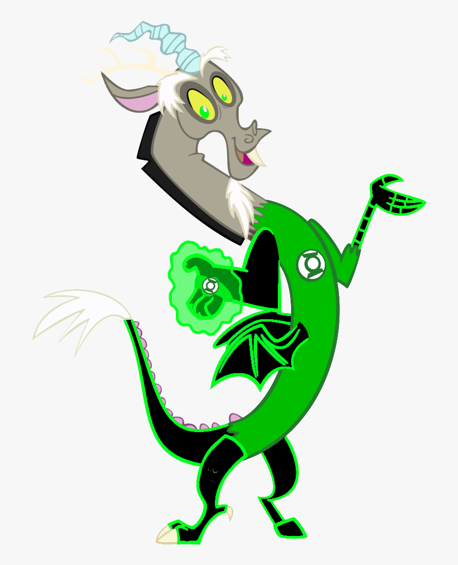 Discord The Green Lantern By Motownwarrior01-da4n6qu - Mlp Discord, Transparent Clipart