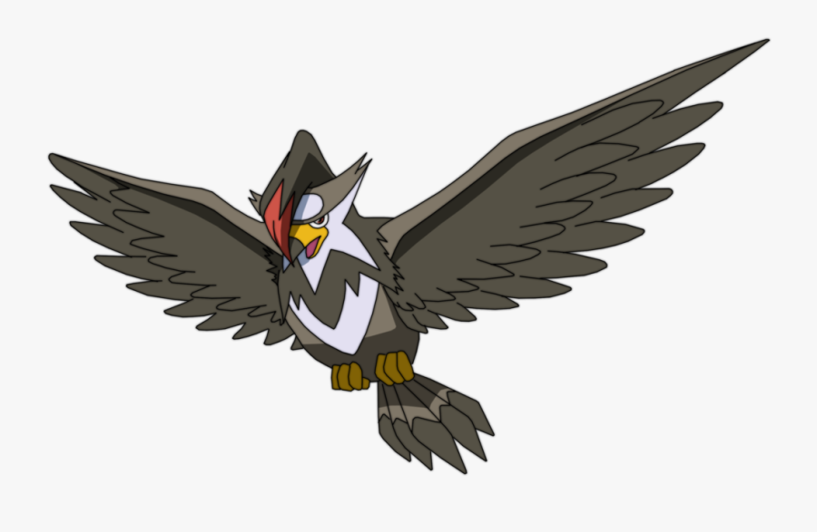 Staraptor Flying By Uraharataichou - Pokemon Staraptor, Transparent Clipart