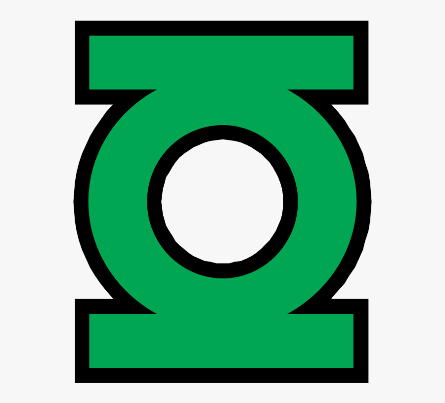 Transparent Lantern Clipart - Green Lantern Cartoon Logo, Transparent Clipart
