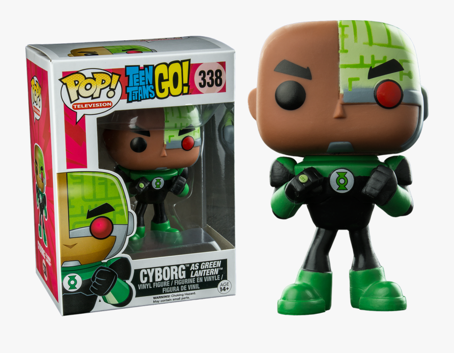 Cyborg As Green Lantern Us Exclusive Pop Television - Teen Titans Go Pop Figure, Transparent Clipart