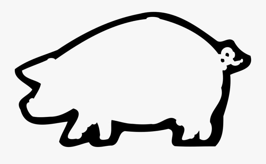 White Pig Png, Transparent Clipart