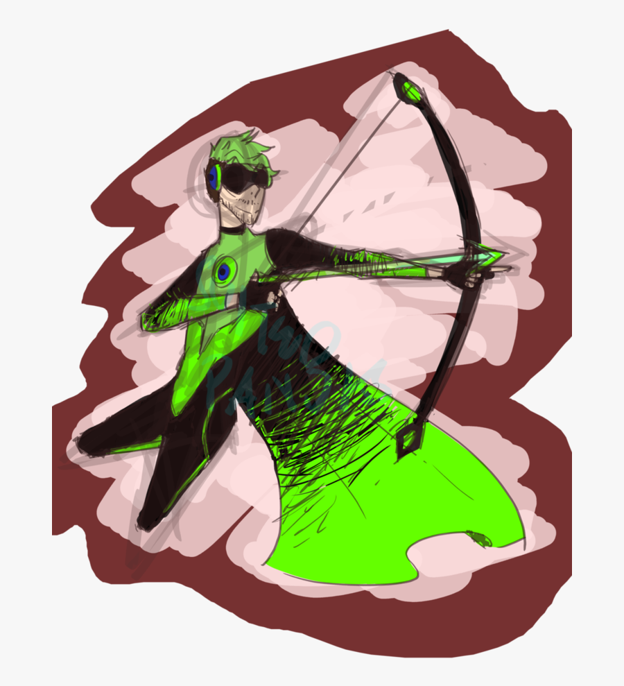 Green Drawing Superhero - Jacksepticeye Superheroes Fan Art, Transparent Clipart