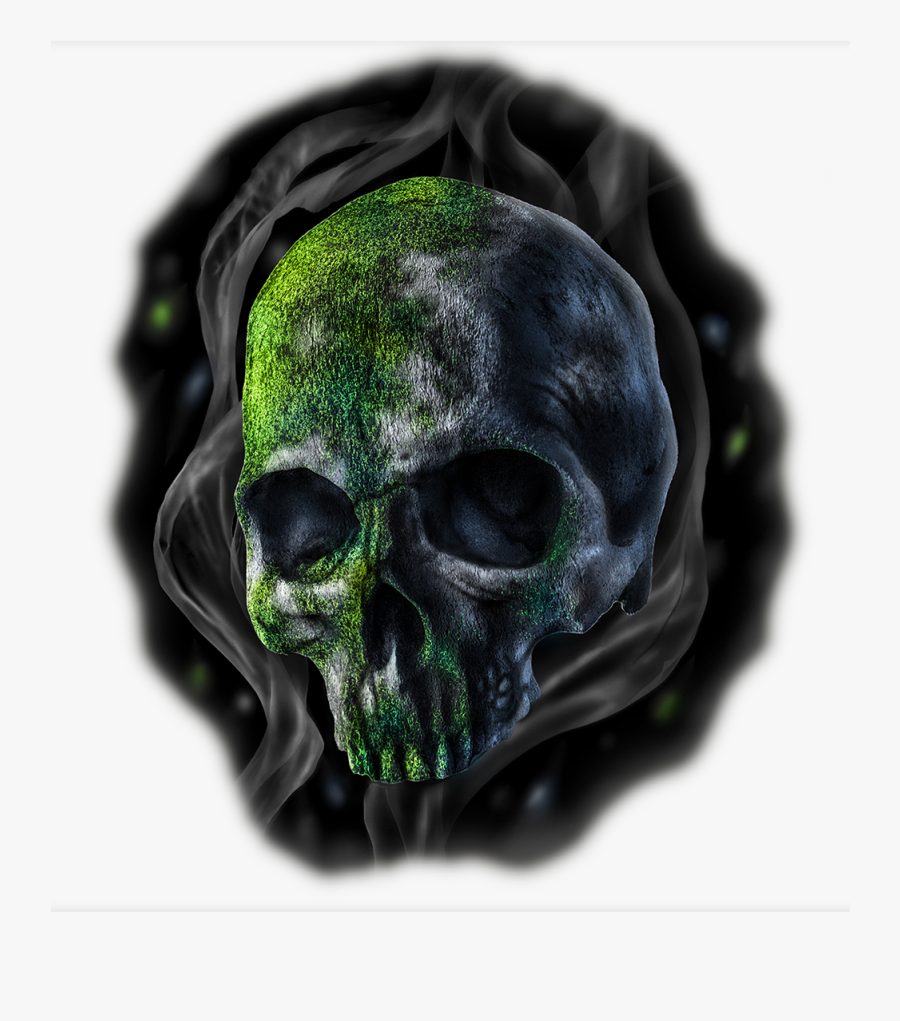 Green Skull Png - Skull, Transparent Clipart