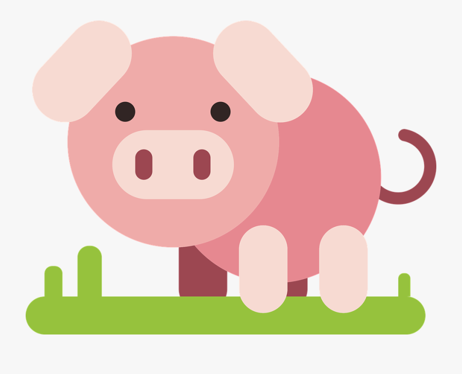 Pig Animal Comic Vector Graphic Pixabay - Drawing, Transparent Clipart