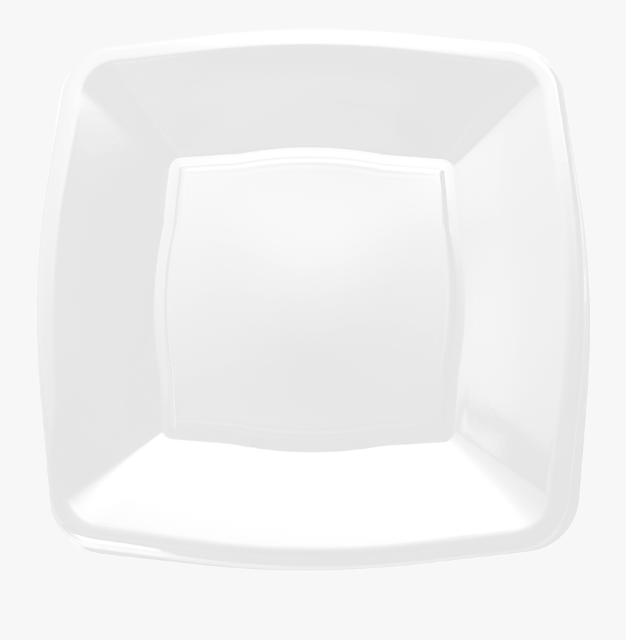 White Square Plate Png - Plate, Transparent Clipart