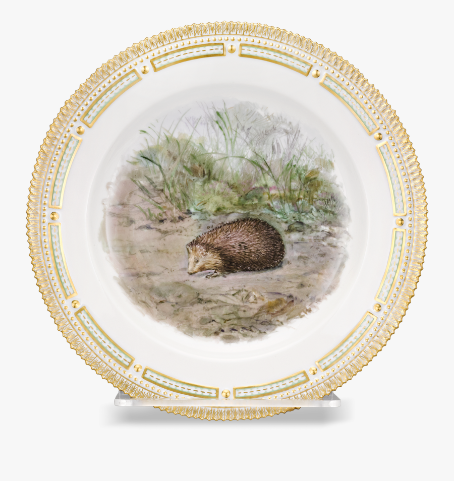 Flora Danica Hedgehog Dinner Plate - Prairie Vole, Transparent Clipart