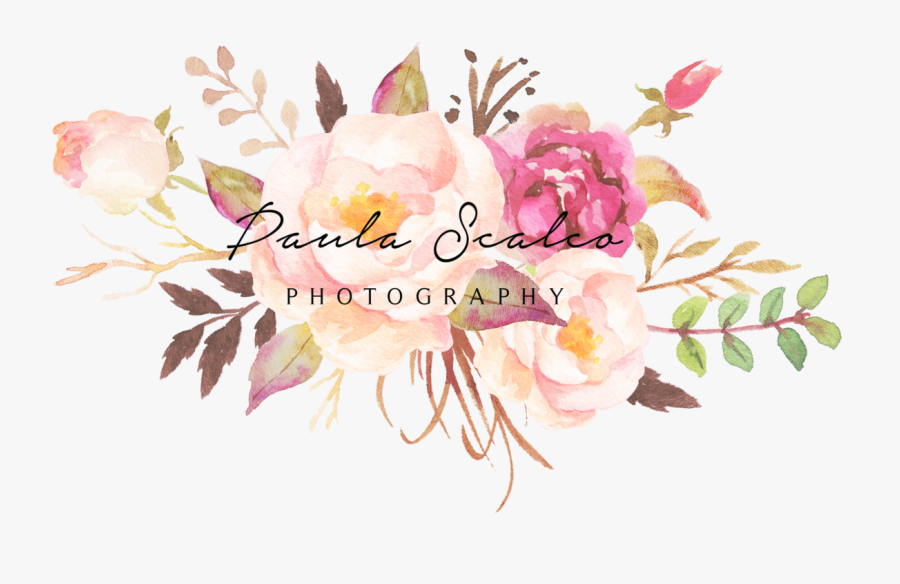 Burgundy Watercolor Flowers Png , Png Download - Burgundy Watercolor Flowers Png, Transparent Clipart