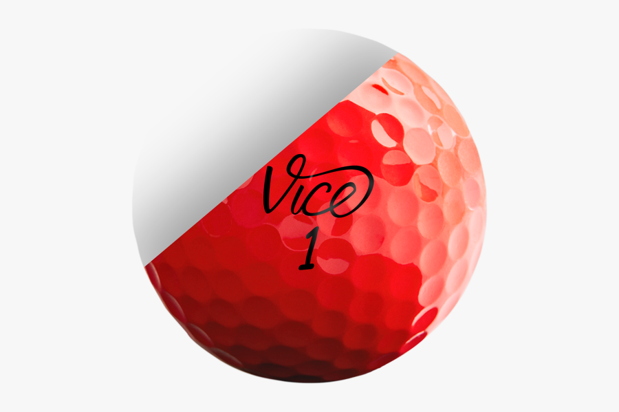 Clip Art Vice Pro Neon Red - Vice Golf Balls Red, Transparent Clipart