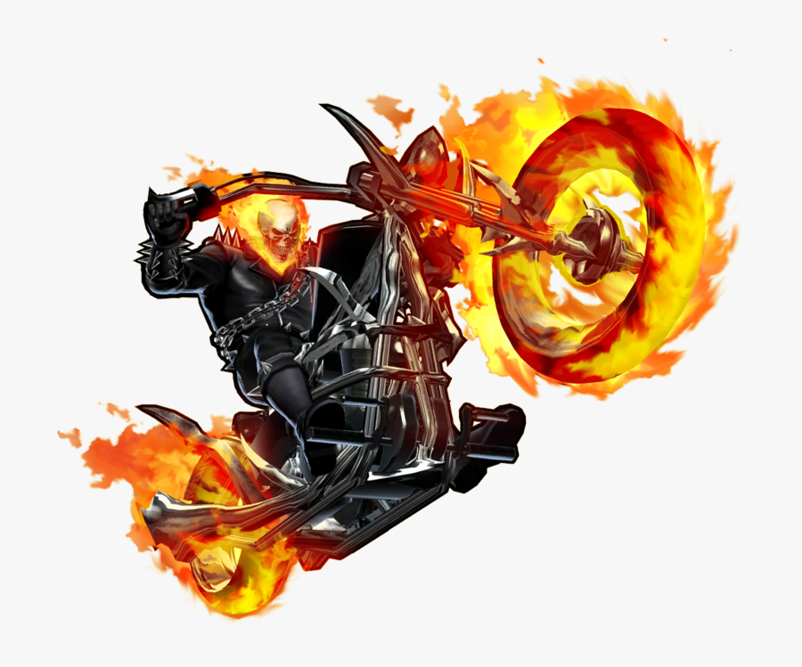 Ghost Rider Face Transparent Background - Ghost Rider Bike Png, Transparent Clipart