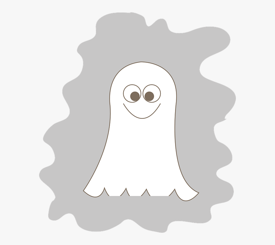 Ghost Face Clip Art Free - Szellem Rajzolása, Transparent Clipart