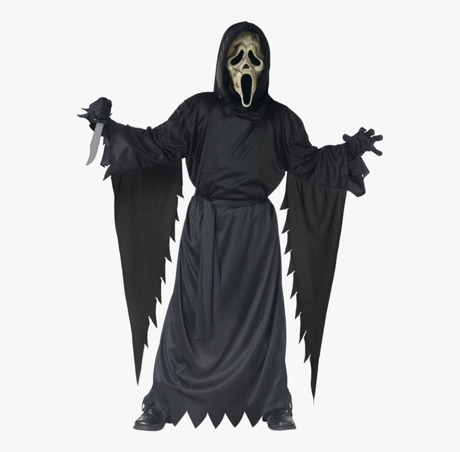 Child Zombie Ghost Face Costume - Ghost Boy Halloween Costume, Transparent Clipart
