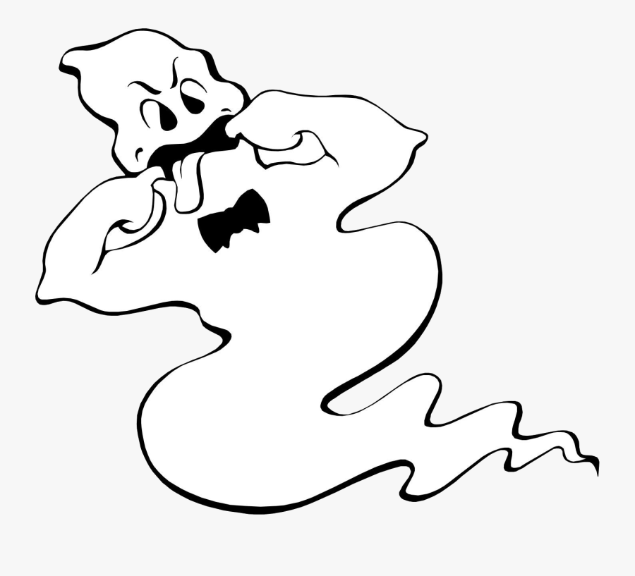 Ghost Cartoon Clipart Transparent Png - Ghost Coloring Pages, Transparent Clipart