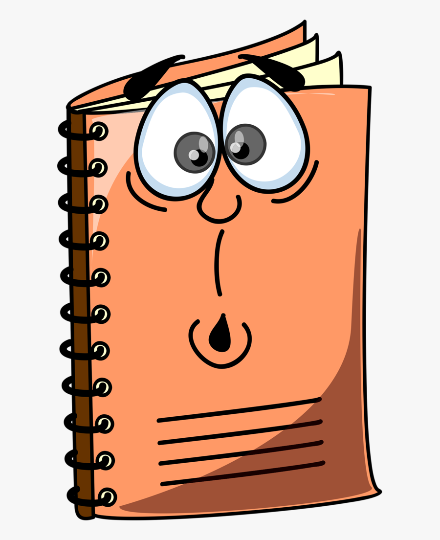 Crayons Stylos Page Pinterest - Clip Art Cartoon Notebook, Transparent Clipart