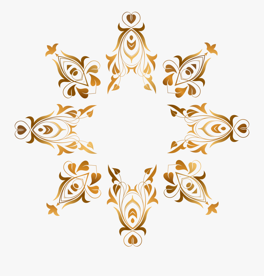 Floral Flourish Frame 19 Clip Arts - Daunemas Png, Transparent Clipart