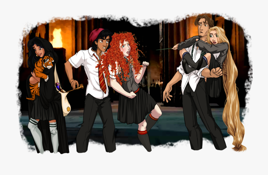 Disney Rapunzel Tarzan Ariel Jasmine Aladdin Aurora - Disney Princess Harry Potter, Transparent Clipart