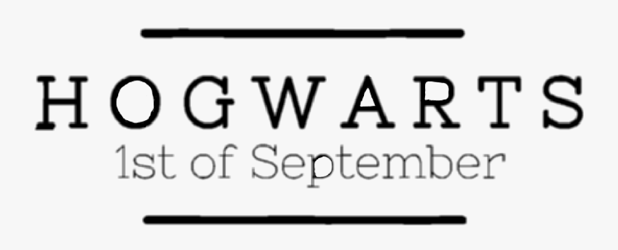Hogwarts 1st September Class Autumn Freetoedit Scseptember - Black-and-white, Transparent Clipart