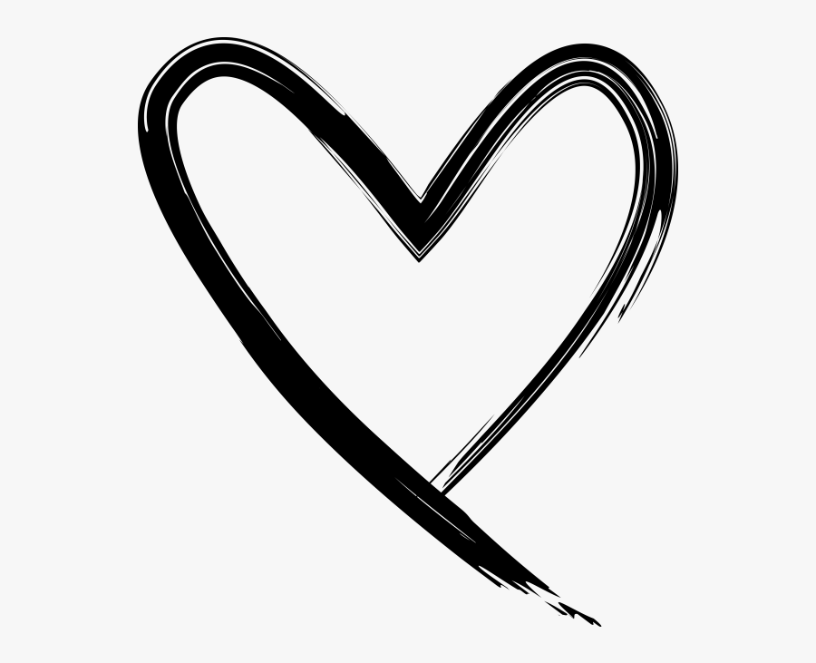 Hand Drawn Heart - Hand Drawn Heart Transparent, Transparent Clipart