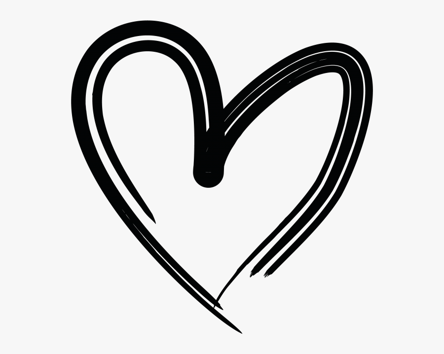 Hand Drawn Heart - Hand Drawn Heart Png, Transparent Clipart