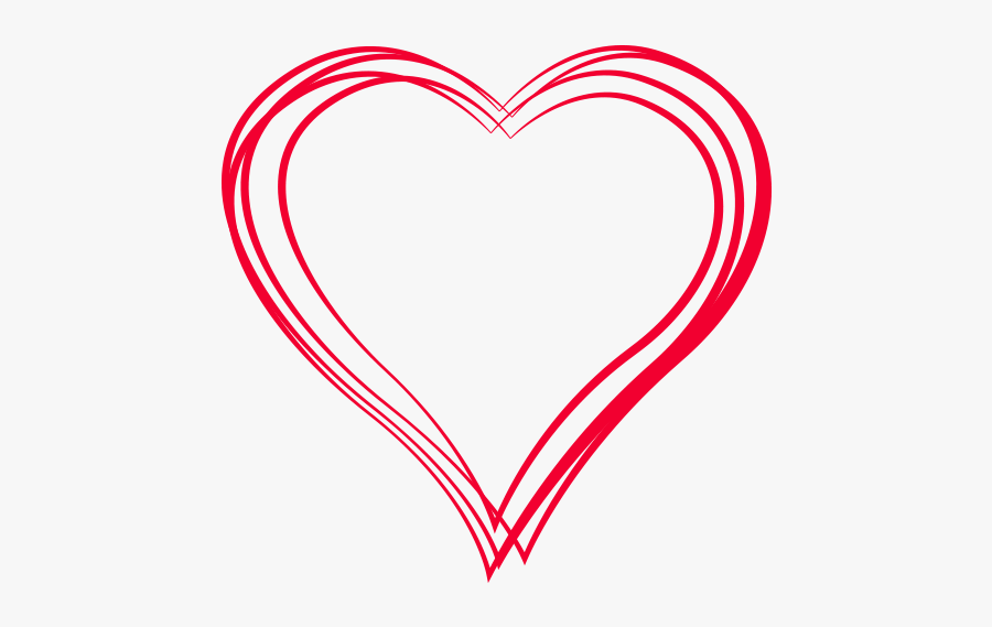 Sketch Heart Png Transparent - Sketch Art Love Heart Background, Transparent Clipart