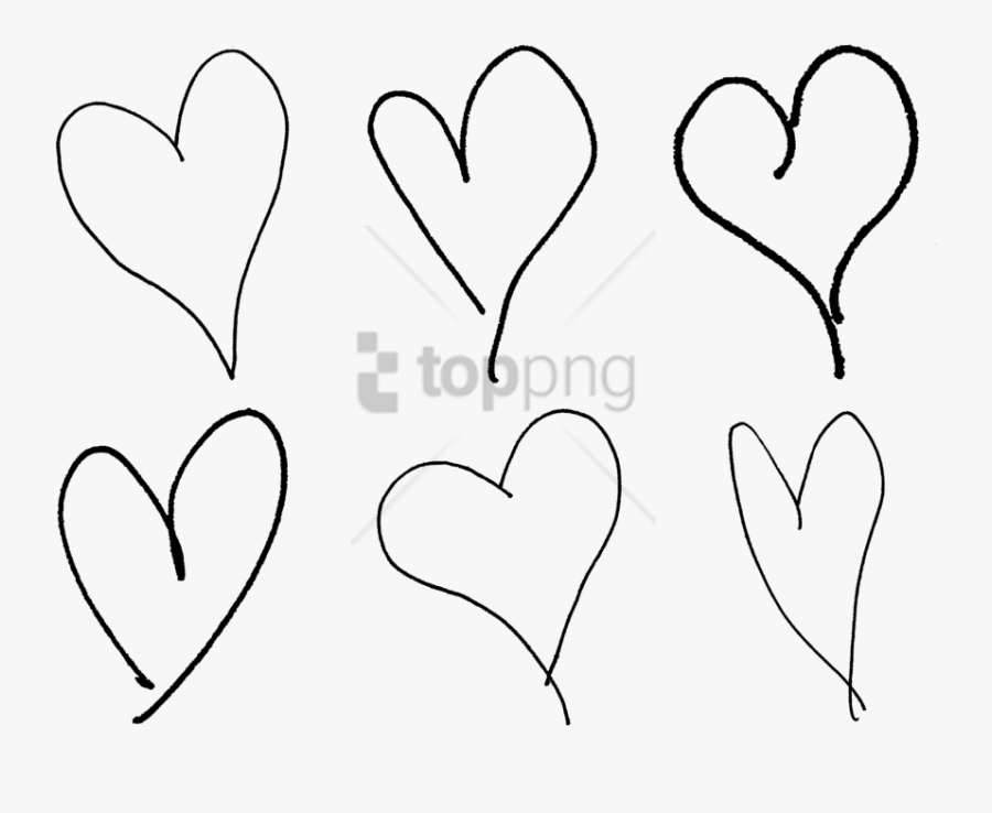 Transparent Black Heart Png - Drawing, Transparent Clipart