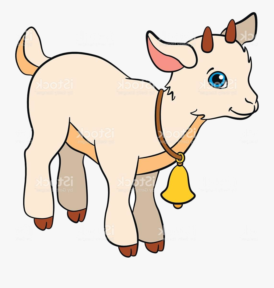 Goat X Top Cartoon Farm Animals For Kids Little Cute - Farm Animals Goat Cartoon, Transparent Clipart