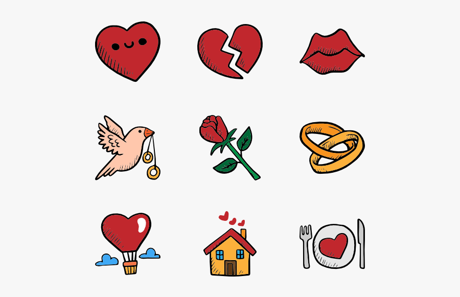 Essential Set - Transparent Valentines Days Png, Transparent Clipart