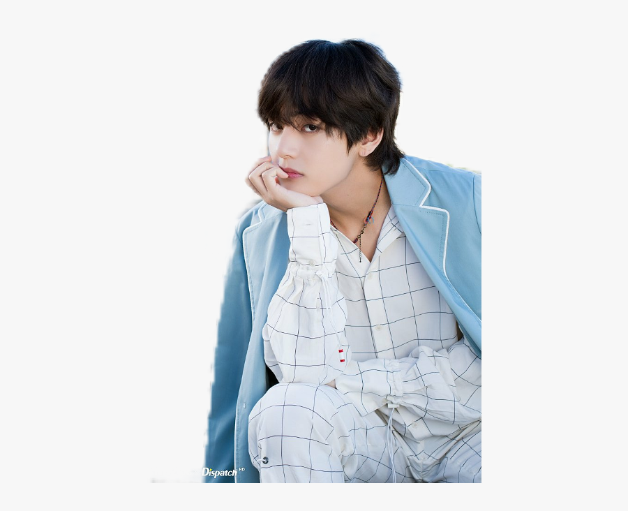 Taetae Taehyungbts Mullet Blue Azul - Kim Taehyung Mullet, Transparent Clipart