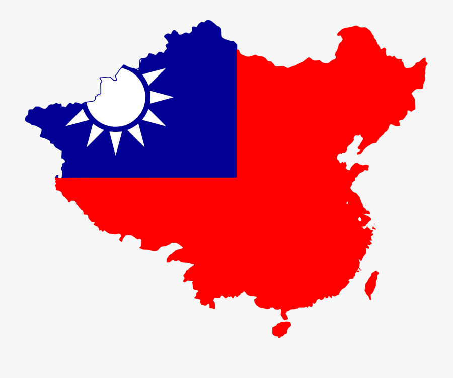 Republic Of China Flag Map Clipart , Png Download - Republic Of China Mainland, Transparent Clipart