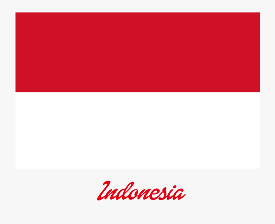 Indonesia Flag Png Clipart - Carmine, Transparent Clipart