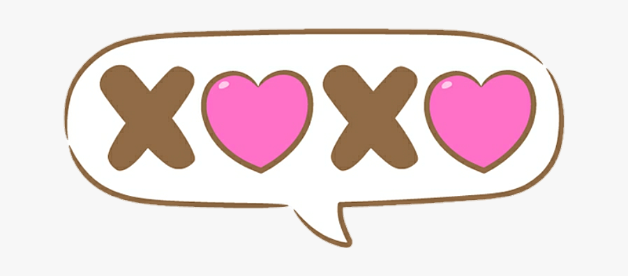 #xoxo #bubble #love #heart - Xoxo Text Bubble Transparent, Transparent Clipart