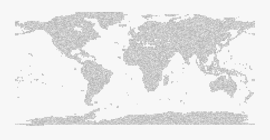 Map,monochrome Photography,text - Matrilineal Societies Map, Transparent Clipart