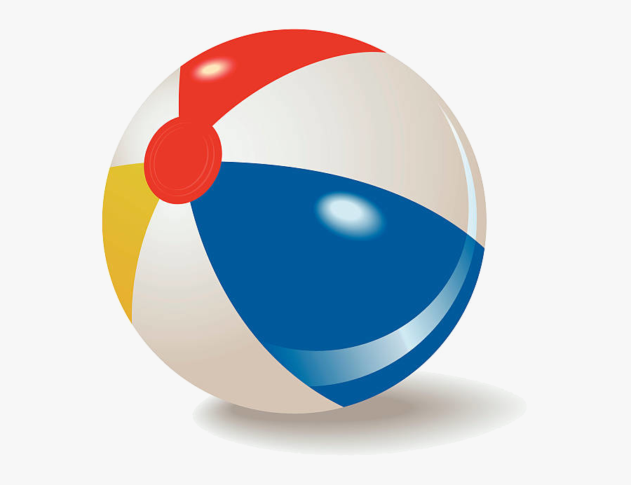 Beach Ball Vector Free Best On Transparent Png - Cartoon Beach Ball Clipart, Transparent Clipart